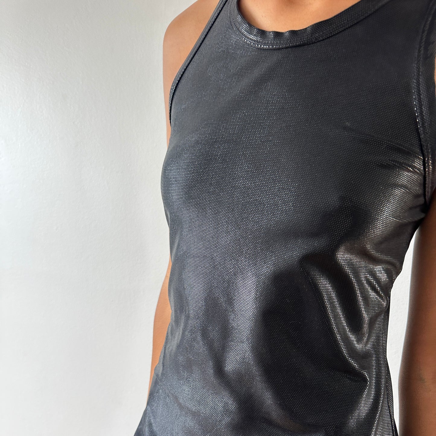 maxi dress — black shine