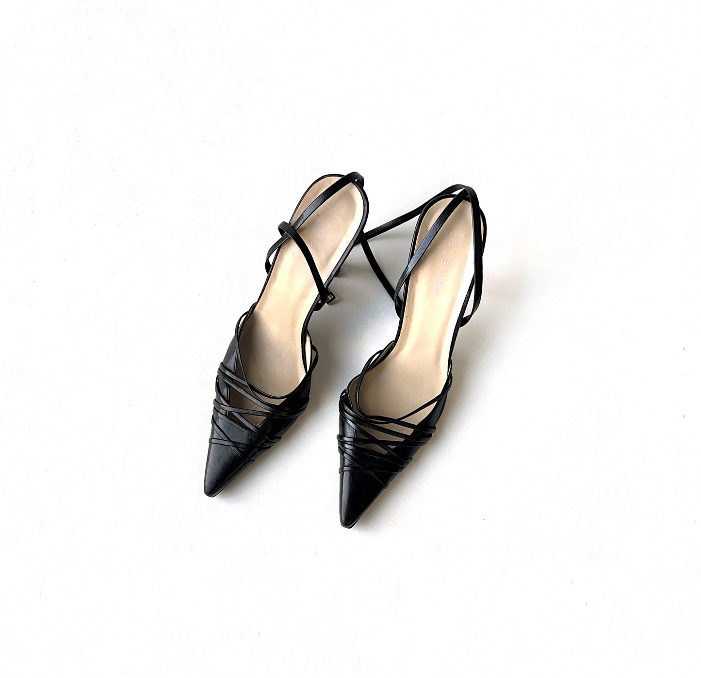 lace up heels — black