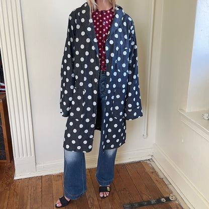 denim coat — polka