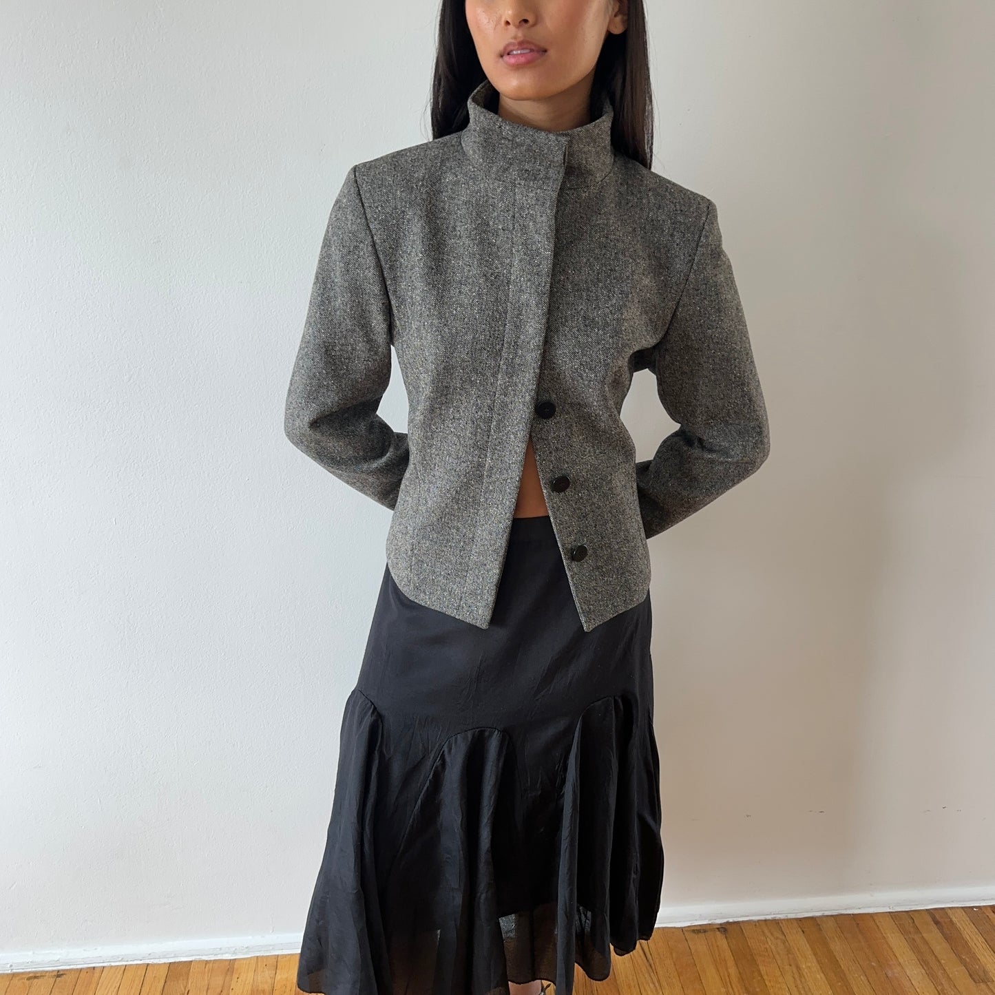 wool jacket — charcoal