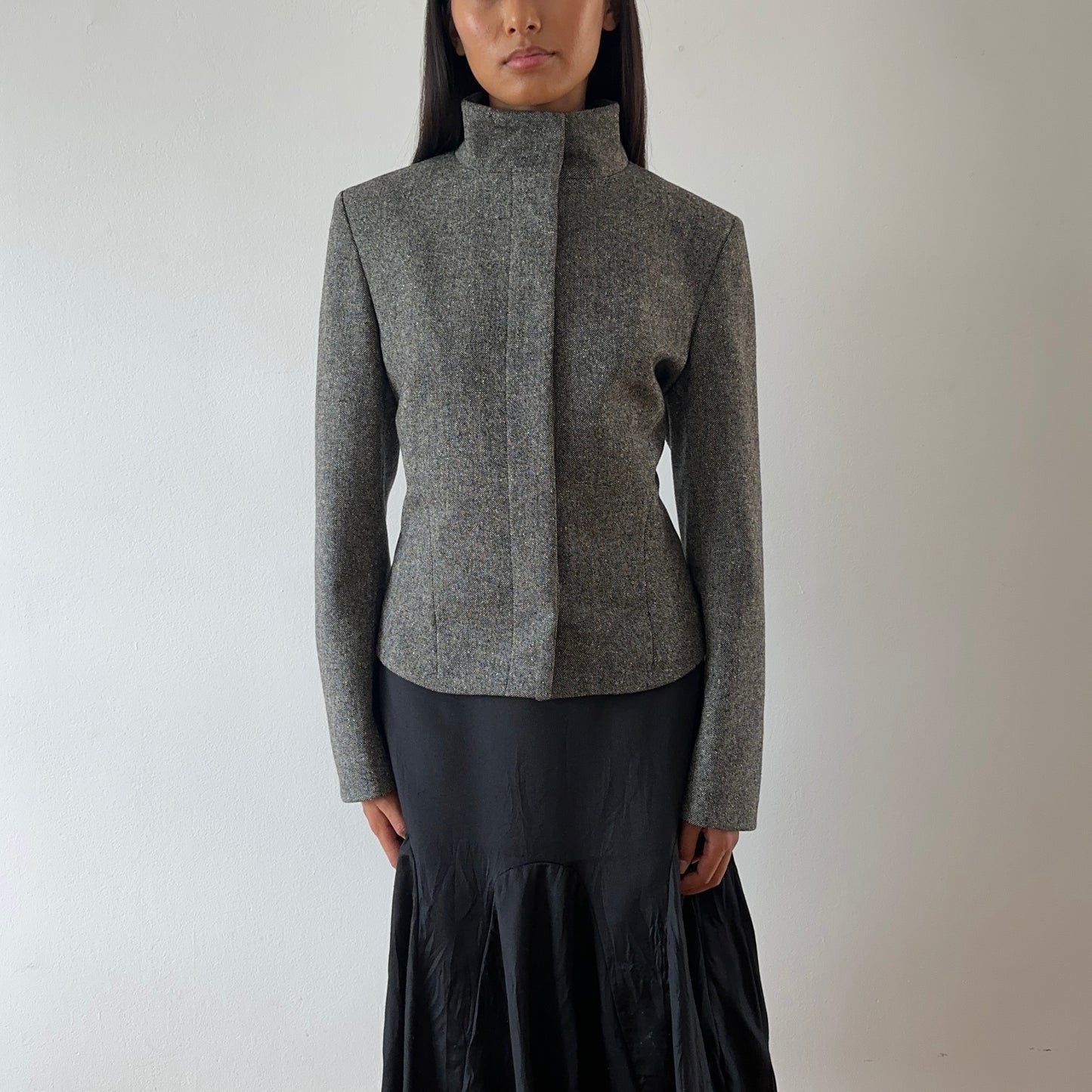 wool jacket — charcoal