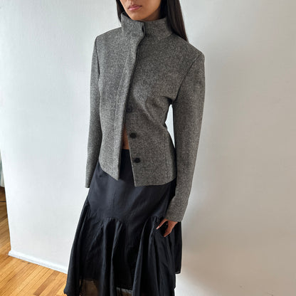 wool jacket — charcoal