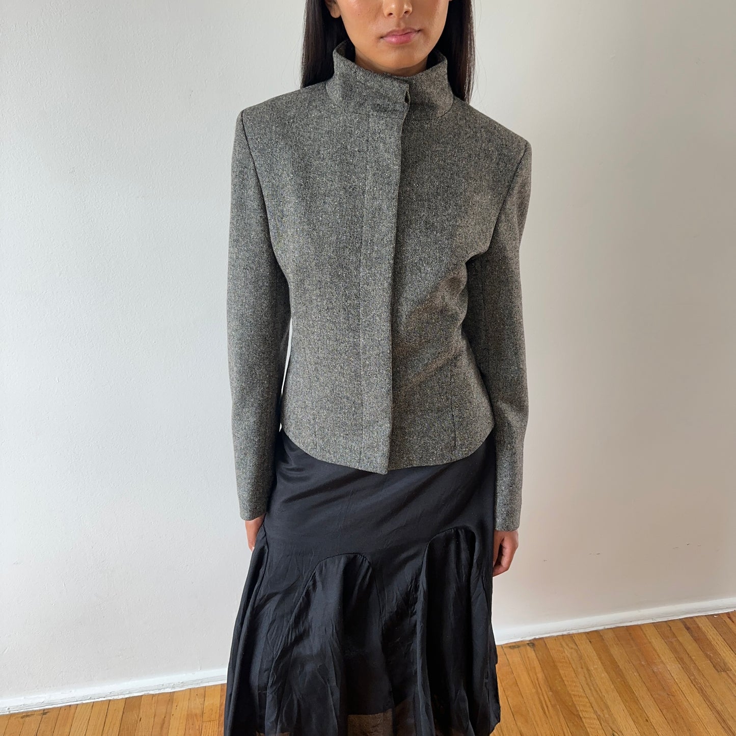 wool jacket — charcoal