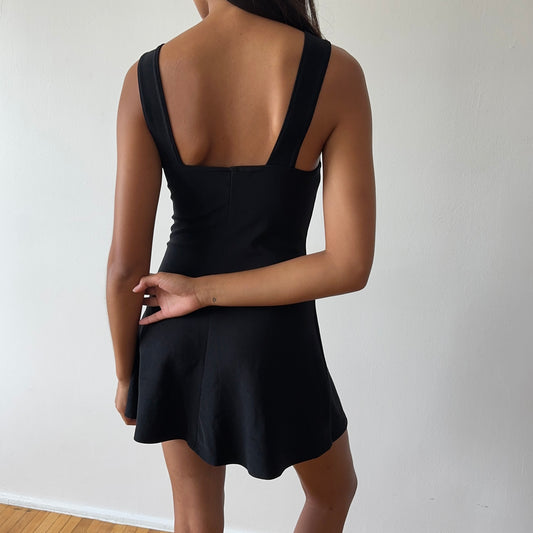 mini mini dress — black